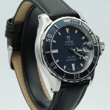 Tudor Hydronaut 89190 Automatic 40mm Steel Leather Black 2