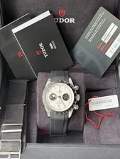 2021 Tudor Black Bay Chrono White Dial “Panda” Ref 79360N Extra Strap 2