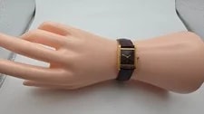 Must de Cartier Tank 18ct Gold on Silver Lady's Mechanical With Booklet. 3