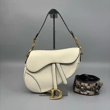 Dior — Dior Saddle Flap Closure Grain Saddle - Very Good #8YOEYV — Handbag — resale