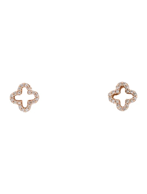 14K Quatrefoil Stud — Jewelry — resale