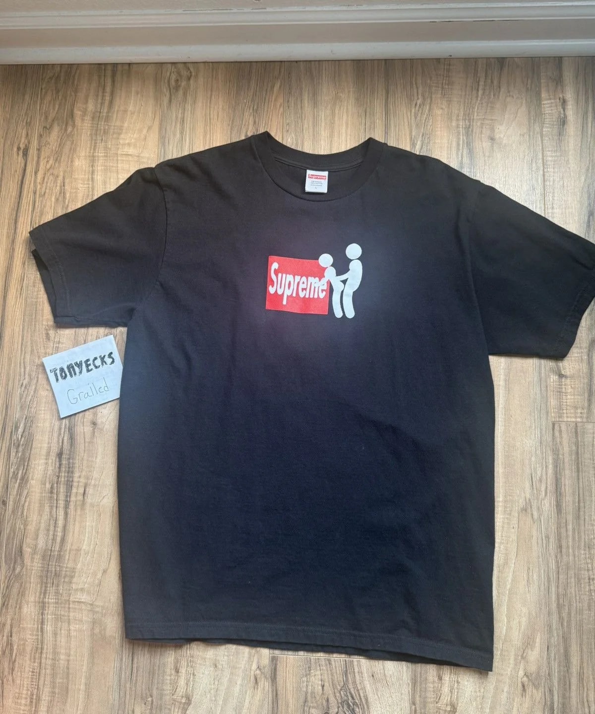 Supreme — Supreme “Stick” Large Tee — streetwear — resale