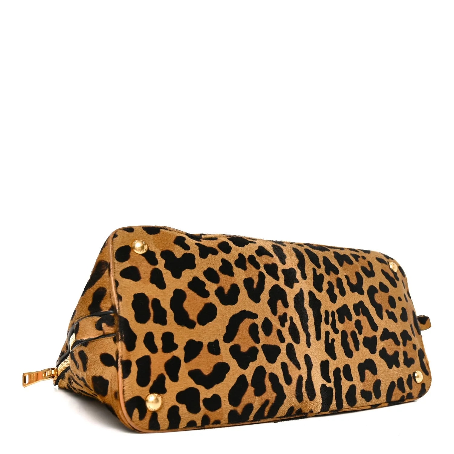 Pony Hair Leopard Print Large Cavallino Miele Moro 3