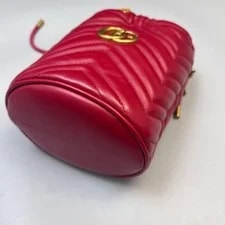 Gucci GG Marmont Logo Quilted Drawstring Bucket - Excellent #O5VNUW 3