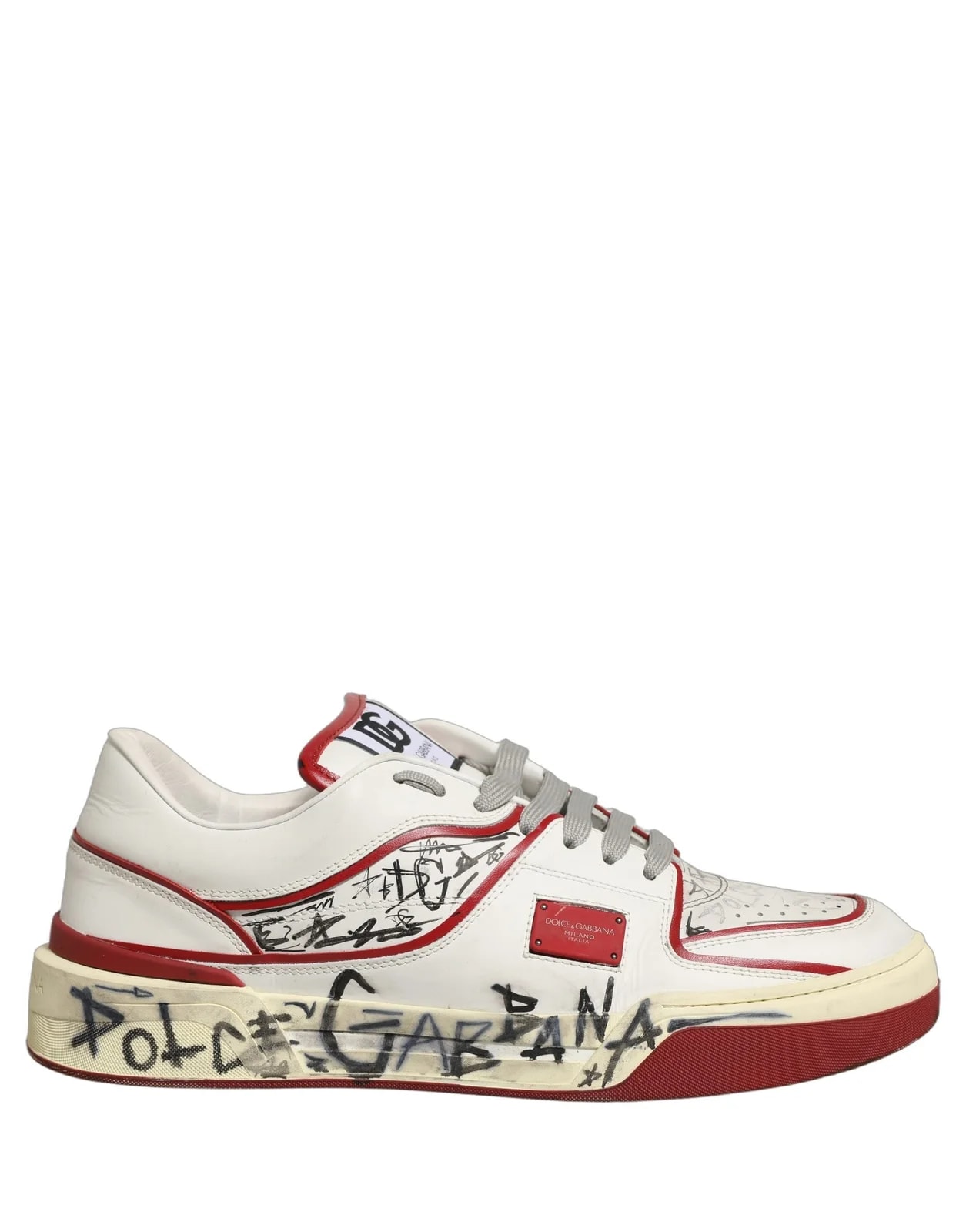 Dolce & Gabbana — Dolce & Gabbana New Roma Graffiti Shoes — Sneaker — resale