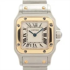 Cartier — Cartier Santos Galbee W20012C4 Ss×yg QZ Silver-Face — Watch — resale