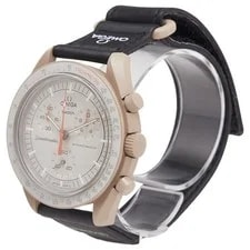 Movement × Swatch Moonswatch Mission TO Jupiter SO33C100 Quartz Beige... 2