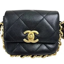 Chanel — A 088 Chanel Matelass Flap Chain AS2833 Go — Handbag — resale
