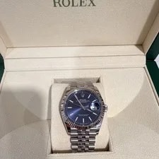 Rolex Ref:126234 Year 2020 Blue Dial Fluted Bezel Jubilee Bracelet/Box and Card 2