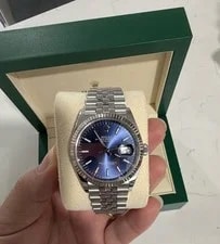 Rolex Ref:126234 Year 2020 Blue Dial Fluted Bezel Jubilee Bracelet/Box and Card 4