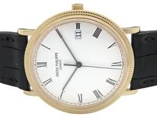 Patek Philippe Calatrava 3944J-001 18K Yellow Gold Quartz Box and Papers #DKW035 2