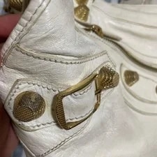Balenciaga Giant City 2WAY White Gold 4