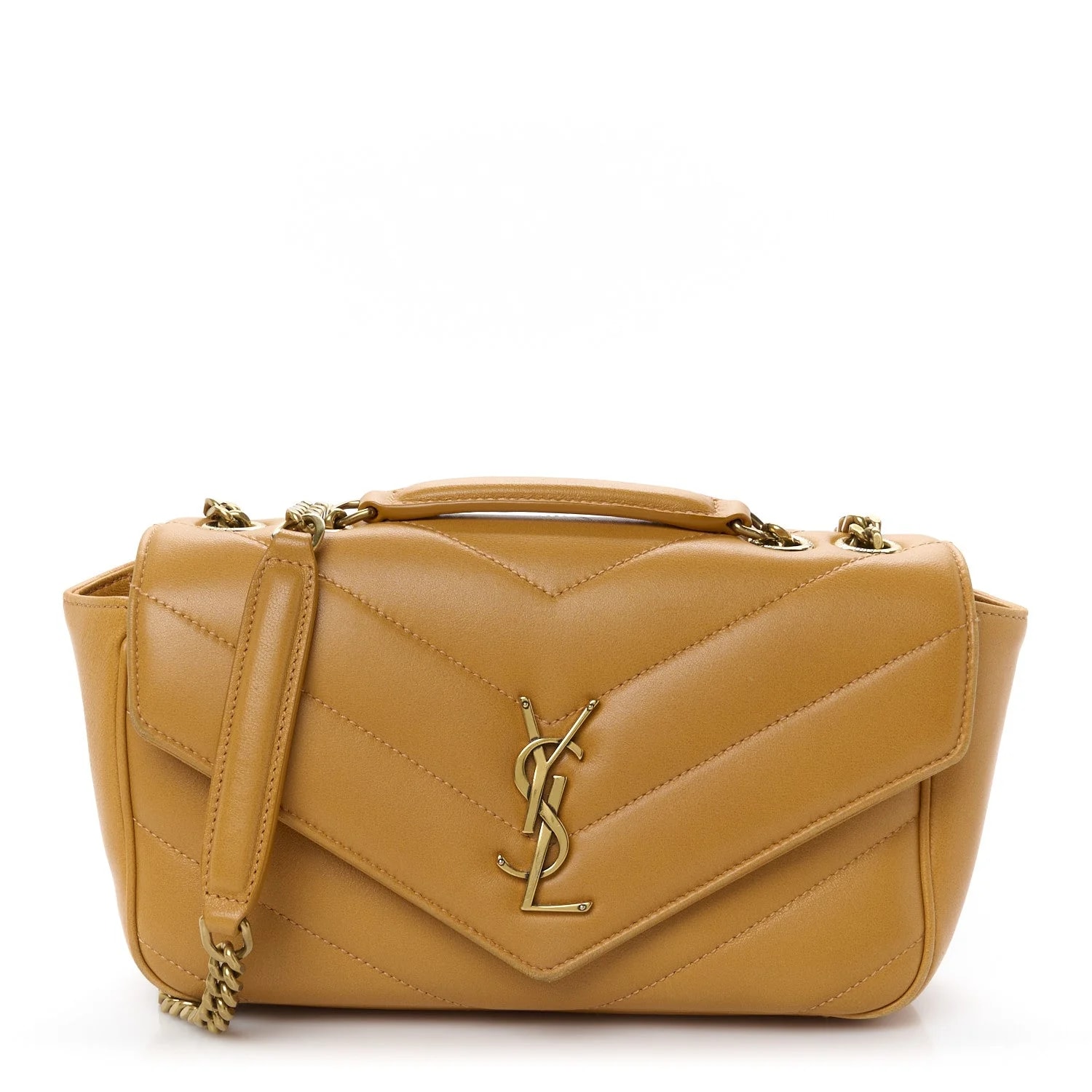 Saint Laurent — Chevron Small Loulou Sunflower — Handbag — resale