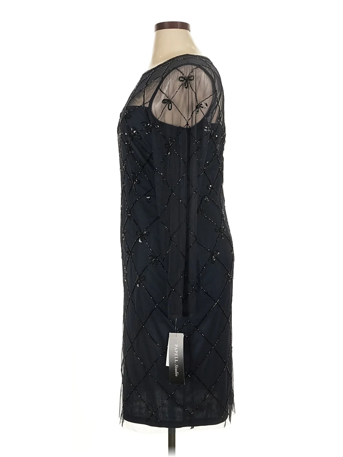 Papell Studio 100% Polyester Cocktail Dress Size 16 4