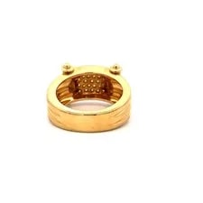 Audemars Piguet 0.45 Carat Round Diamond 18 Karat Yellow Gold Cocktail Ring 4