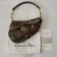 Dior — Y2K Dior Camouflage Saddlebag — Handbag — resale