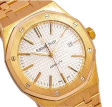 Audemars Piguet Royal Oak Selfwinding 41mm White Dial Rise Gold - 15400OR 3