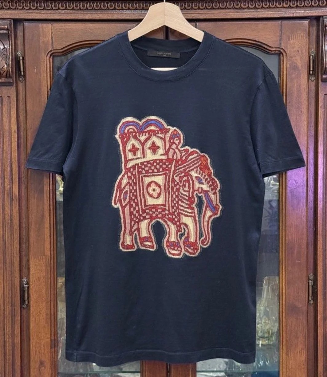 Louis Vuitton — Louis Vuitton Elephant Embroidered T-shirt — streetwear — resale