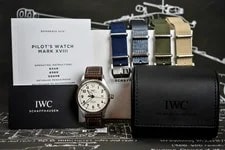 IWC Pilot's - IW327012 - White Dial - Box and Paper - 4 Nato Straps 3