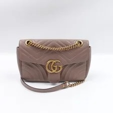 Gucci — Gucci GG Marmont Medium Milk Tea Chain T10421305 — Handbag — resale