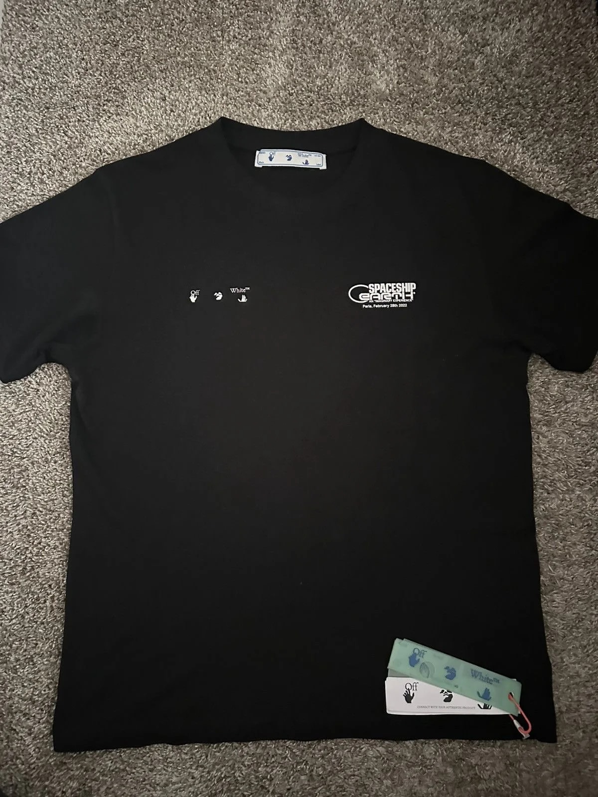 Off-White — Off-White × Virgil Abloh Off Staff ‘Spaceship Earth’ Tee — streetwear — resale