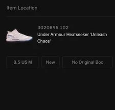 LE Under Armour Heatseeker Basketball Shoes Unleash Chaos (3020895-102) 3