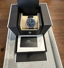 IWC Mark XX Blue Dial With Black Leather Band, 2024. 3