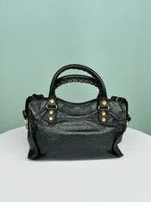 Balenciaga Motorcycle City Mini Crackled Crossbody Duty Paid 2
