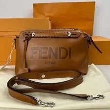 Fendi By the Way Embossed Logo Versatile Boston - Very Good #1OPFZNX 2