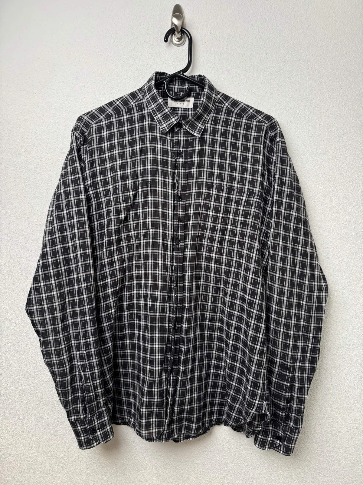 Saint Laurent — Saint Laurent Plaid Cotton Shirt — streetwear — resale
