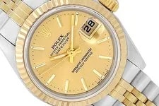 Rolex — Rolex 26mm Datejust Two-Tone 179173 Champagne Diamond Dial — Watch — resale