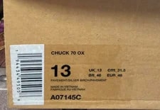 Size 13 - NEW A-Cold-Wall* Converse Chuck 70 Low Pavement A07145C ACW 2