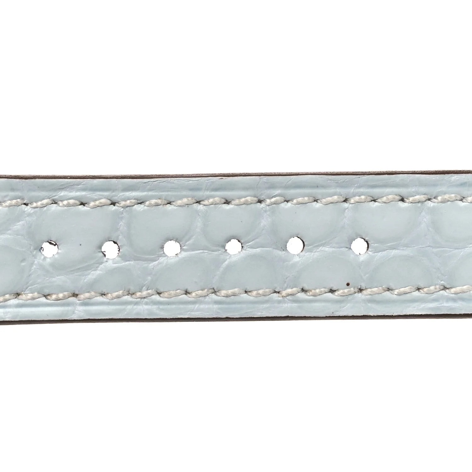 Matte Alligator 21mm Heure H Hour Strap Bleu Brum 3
