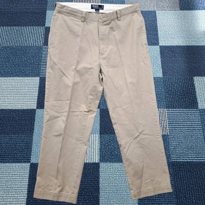 Polo Ralph Lauren — Polo Ralph Lauren Philip Pant Chino Flat Front 38x30 Cotton Straight Casual Business Classic Fit Pants — streetwear — resale