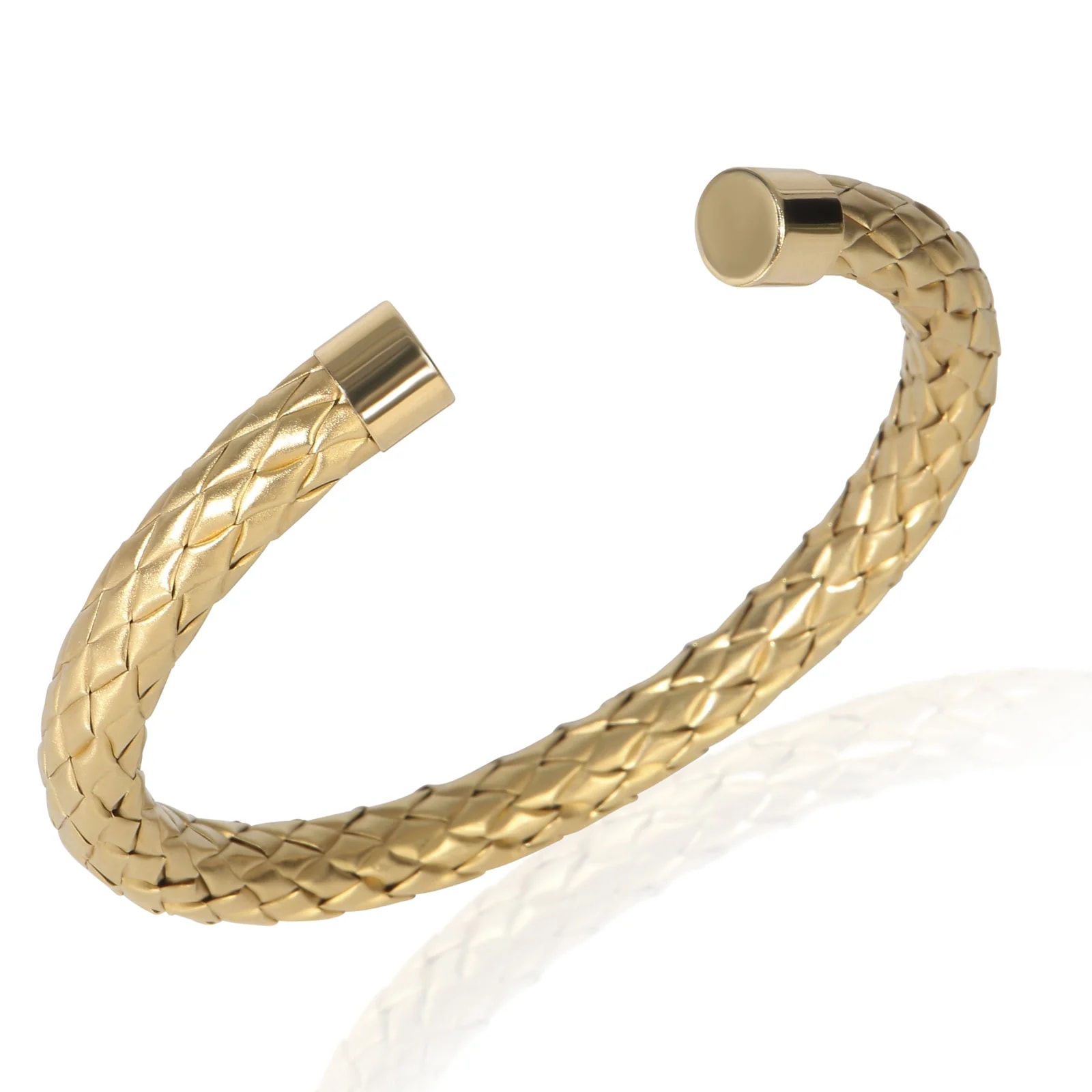 Roberto Coin Yellow Gold Woven Cuff 18k 2