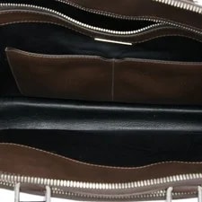 Prada Travel Front Zip Pocket Briefcase Dark 4