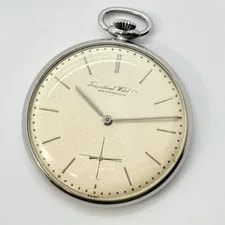 IWC Pocket Schaffhausen Beige Silver Hand-Wound 45.5mm Auth 2