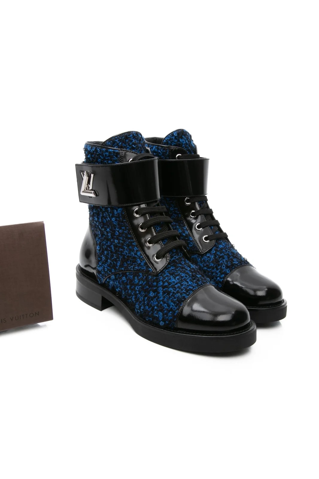 Louis Vuitton — Louis Vuitton and Twist Clasp Wonderland Ranger Combat 37 — Designer Shoe — resale