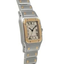 Cartier Santos Galbe LM Antique W20011C4 Ivory Watches Quartz Ginzo 3