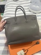 Hermès Birkin 40 in Etain 3