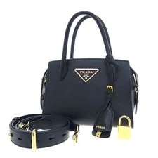 Prada — Prada Monochrome 2Way Lock 1BA269 — Handbag — resale