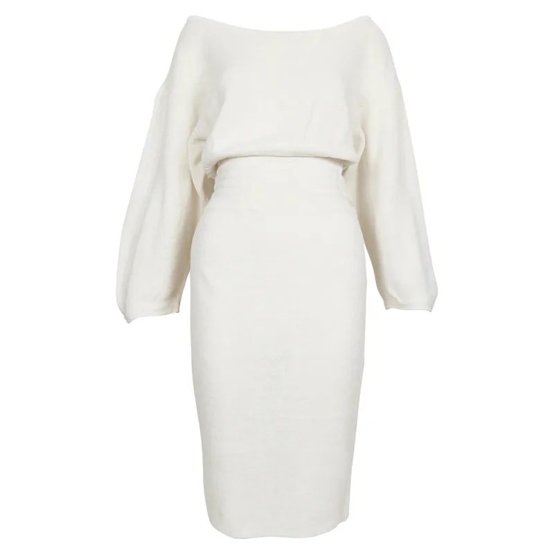 Azzedine Alaia — 1985 Azzedine Alaia Dress With Elasticized Waist Cut Out Back — Clothing — resale