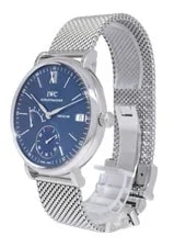 IWC Portofino 5101 Steel Eight Days Blue Dial 45mm Manual IW510116 4