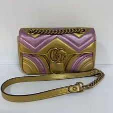Gucci — Gucci GG Marmont Mini Chain Hardware Italy — Handbag — resale