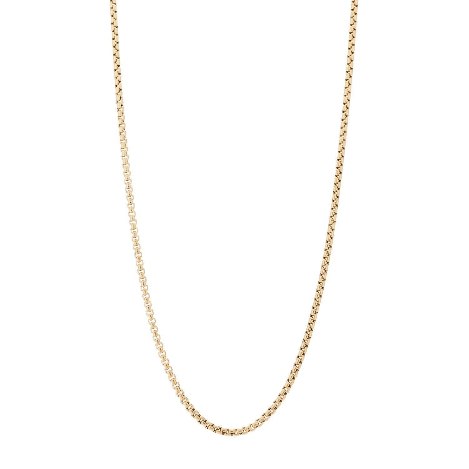 David Yurman — 18K Yellow Gold 2.7mm Box Chain 22" — Jewelry — resale