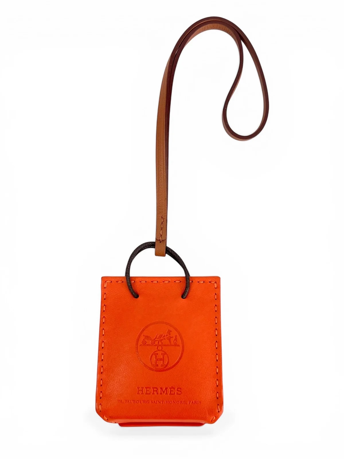 Hermès — Hermes Feu Milo Shopping Bag Charm W — Accessory — resale