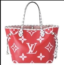 Louis Vuitton — Authentic Louis Vuitton Neverfull Giant Mono RougePink Ltd Edition — Handbag — resale