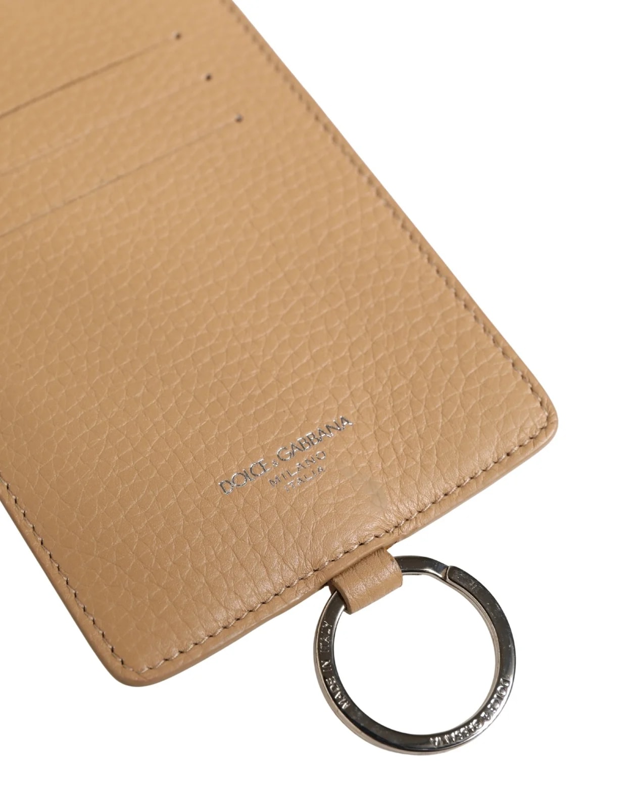 Dolce & Gabbana Logo Embossed Lanyard Card Holder Wallet 3