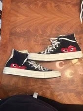 Converse — Converse Comme des Garcons Play Chuck Taylor High Top Heart Design — Sneaker — resale