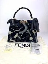 Fendi Peekaboo I See U Medium Printed Satchel Ebay Live 2